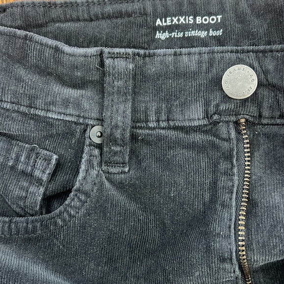 AG Denim. Alexxis Boot - High Rise Vintage Boot Cut - Black corduroy jeans - Picture 4 of 4